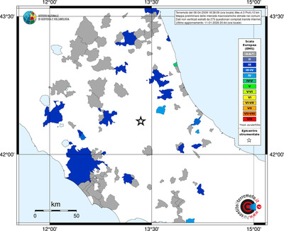 Mappa EMS - territori comuni