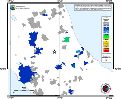 Mappa EMS - territori comuni