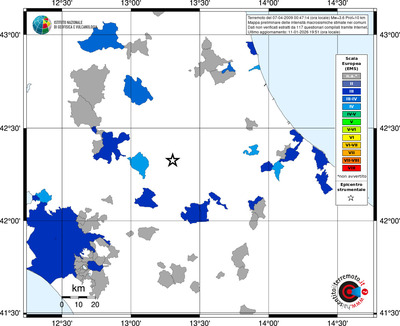 Mappa EMS - territori comuni
