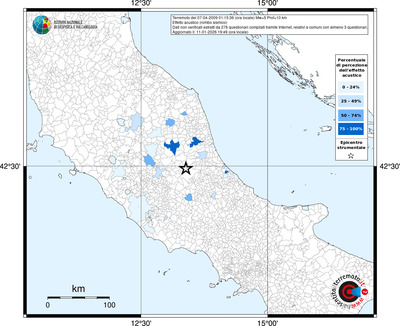 Mappa territorio comunale con almeno 3 questionari