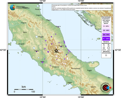 Mappa comuni con almeno 3 questionari