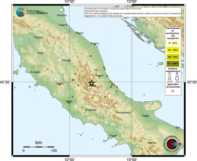 Mappa comuni con almeno 3 questionari