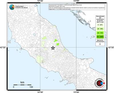 Mappa territorio comunale con almeno 3 questionari