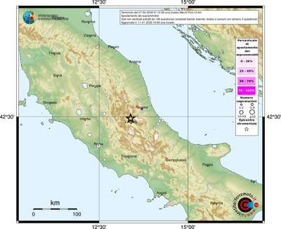 Mappa comuni con almeno 3 questionari