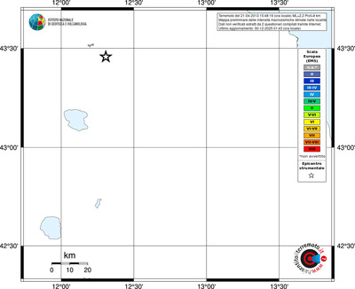 Mappa EMS - territori località