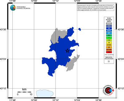Mappa EMS - territori comuni