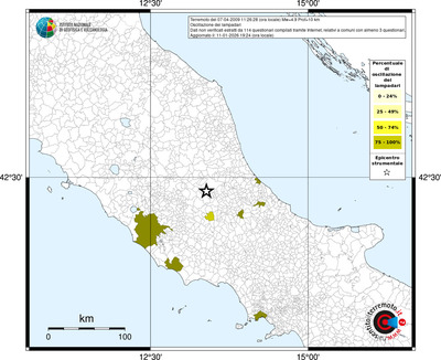 Mappa territorio comunale con almeno 3 questionari