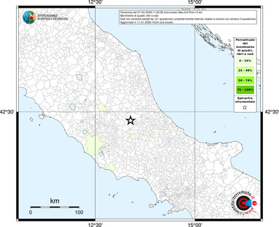 Mappa territorio comunale con almeno 3 questionari