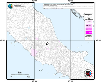 Mappa territorio comunale con almeno 3 questionari