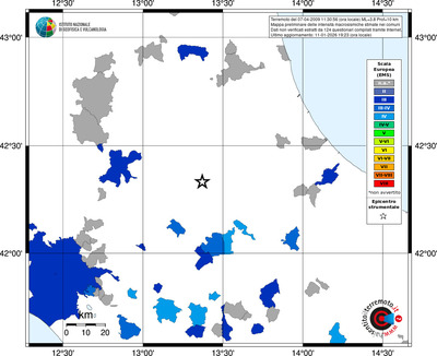 Mappa EMS - territori comuni
