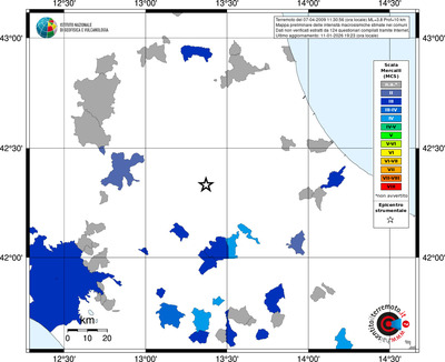 Mappa MCS - territori comuni