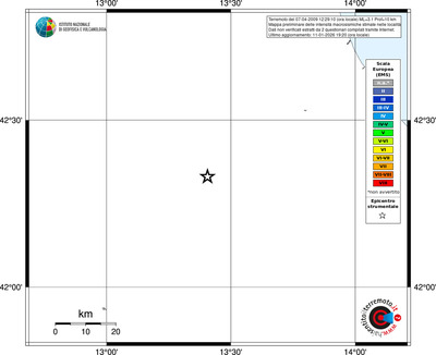 Mappa EMS - territori località