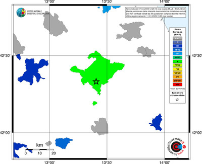 Mappa EMS - territori comuni