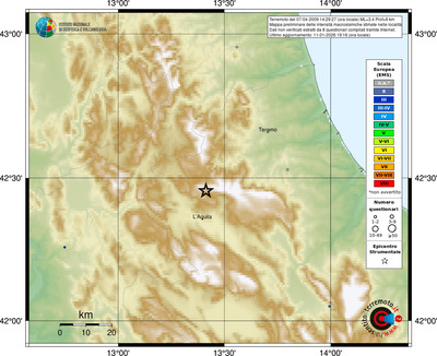 Mappa EMS - località