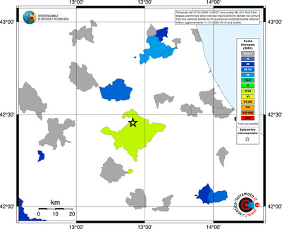 Mappa EMS - territori comuni