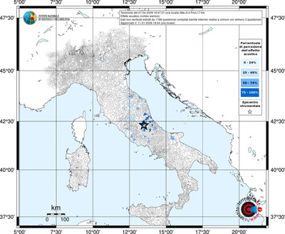 Mappa territorio comunale con almeno 3 questionari