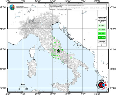 Mappa territorio comunale con almeno 3 questionari