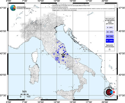 Mappa territorio comunale con almeno 3 questionari
