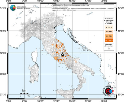 Mappa territorio comunale con almeno 3 questionari