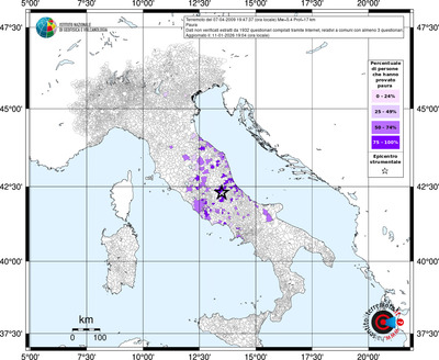 Mappa territorio comunale con almeno 3 questionari