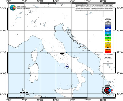 Mappa EMS - territori località