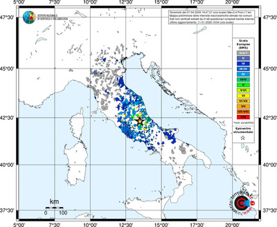 Mappa EMS - territori comuni