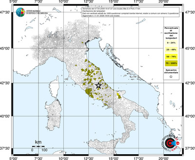 Mappa territorio comunale con almeno 3 questionari