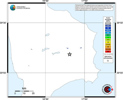 Mappa EMS - territori località