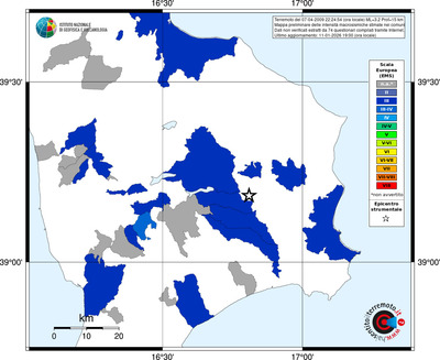 Mappa EMS - territori comuni