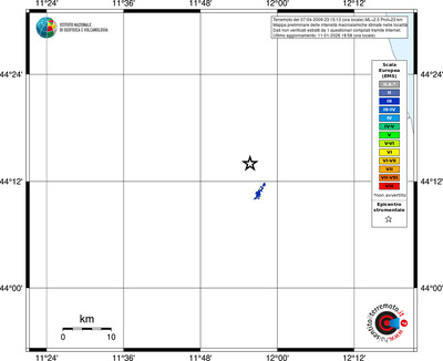 Mappa EMS - territori località