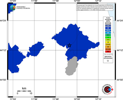 Mappa EMS - territori comuni