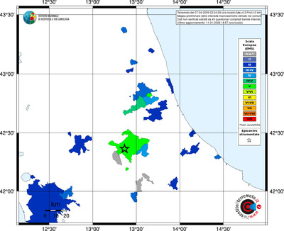 Mappa EMS - territori comuni