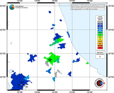 Mappa MCS - territori comuni