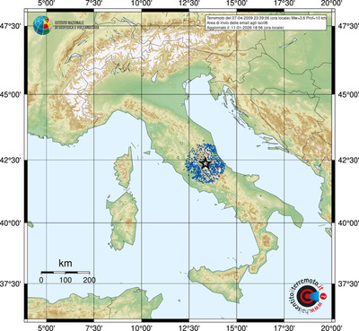 Area di invio delle email agli iscritti