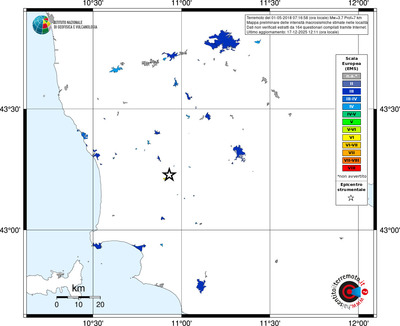 Mappa EMS - territori località