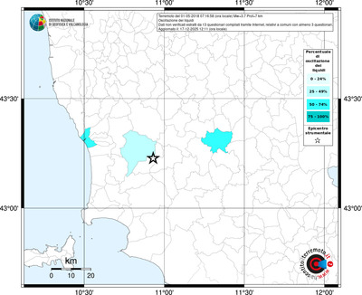 Mappa territorio comunale con almeno 3 questionari