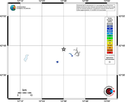 Mappa EMS - territori località