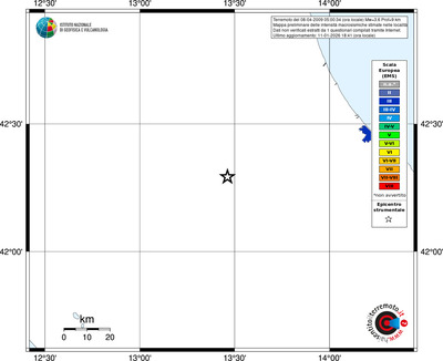Mappa EMS - territori località