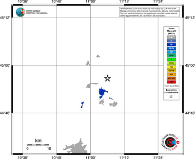 Mappa MCS - territori località
