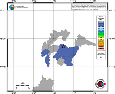 Mappa MCS - territori comuni