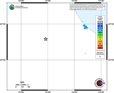 Mappa EMS - territori località