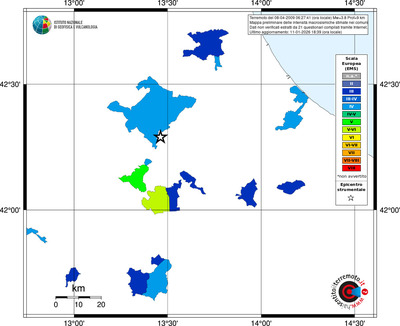 Mappa EMS - territori comuni