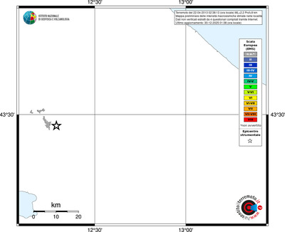 Mappa EMS - territori località