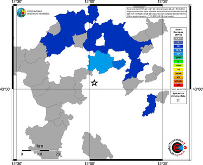 Mappa EMS - territori comuni