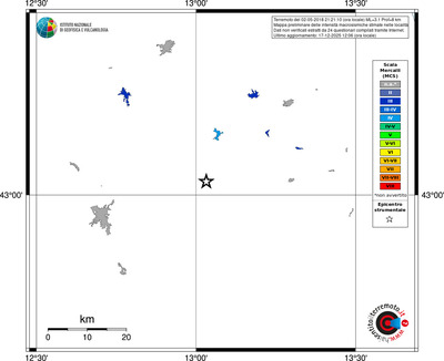 Mappa MCS - territori località