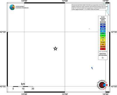 Mappa EMS - territori località