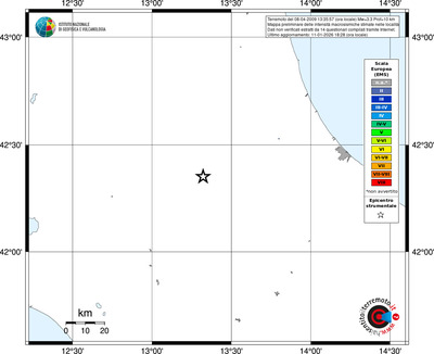 Mappa EMS - territori località