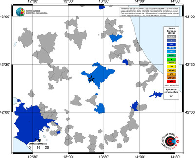 Mappa EMS - territori comuni