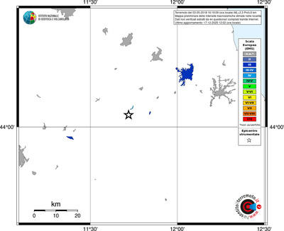 Mappa EMS - territori località