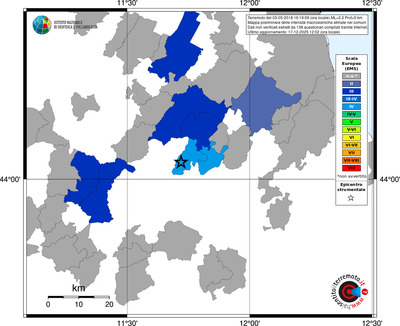 Mappa EMS - territori comuni